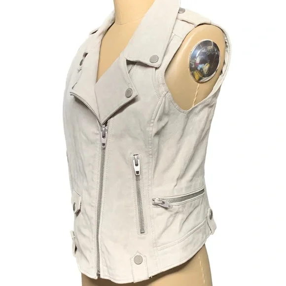 BLANK NYC, Genuine Suede Moto vest - Picture 2 of 10